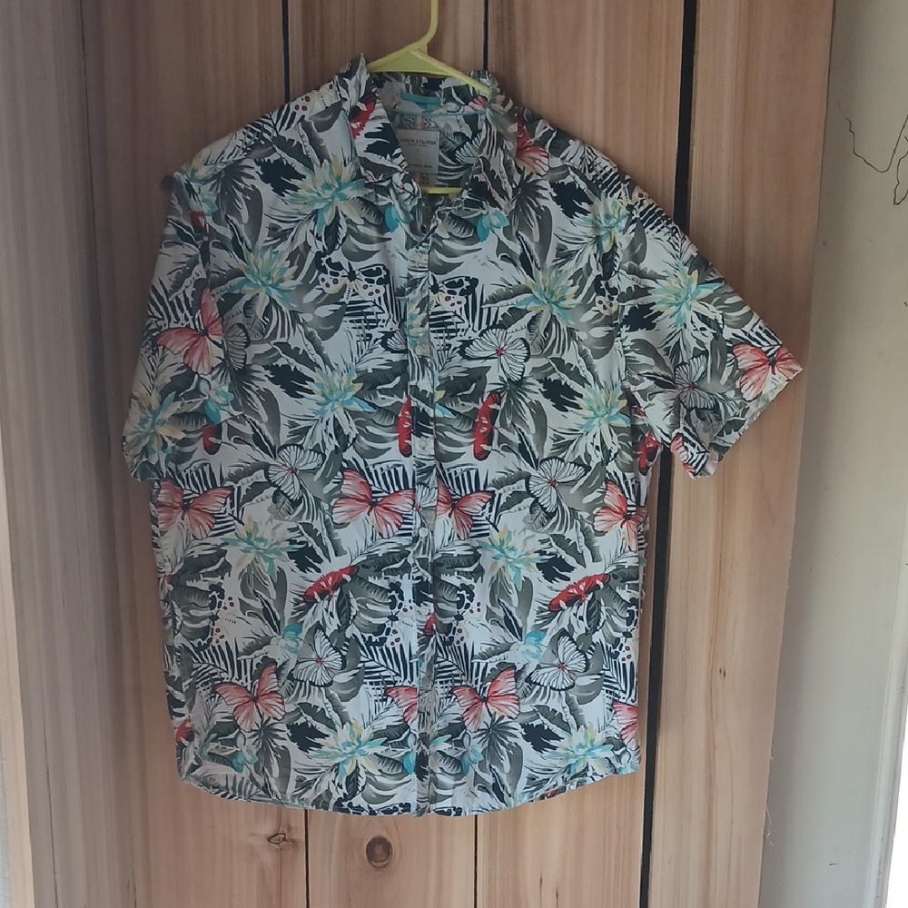 Denim & Flower Multicolor Tropical Shirt